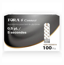 Load image into Gallery viewer, Fora 6 Connect Complete Kit Super Sale (100 pcs Glucose strips and 100 pcs Ketone strips)