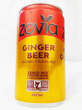 Load image into Gallery viewer, Zevia Ginger Beer case of six 222ml cans
